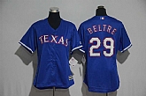 Women Texas Rangers #29 Adrian Beltre Blue New Cool Base Stitched Jersey,baseball caps,new era cap wholesale,wholesale hats